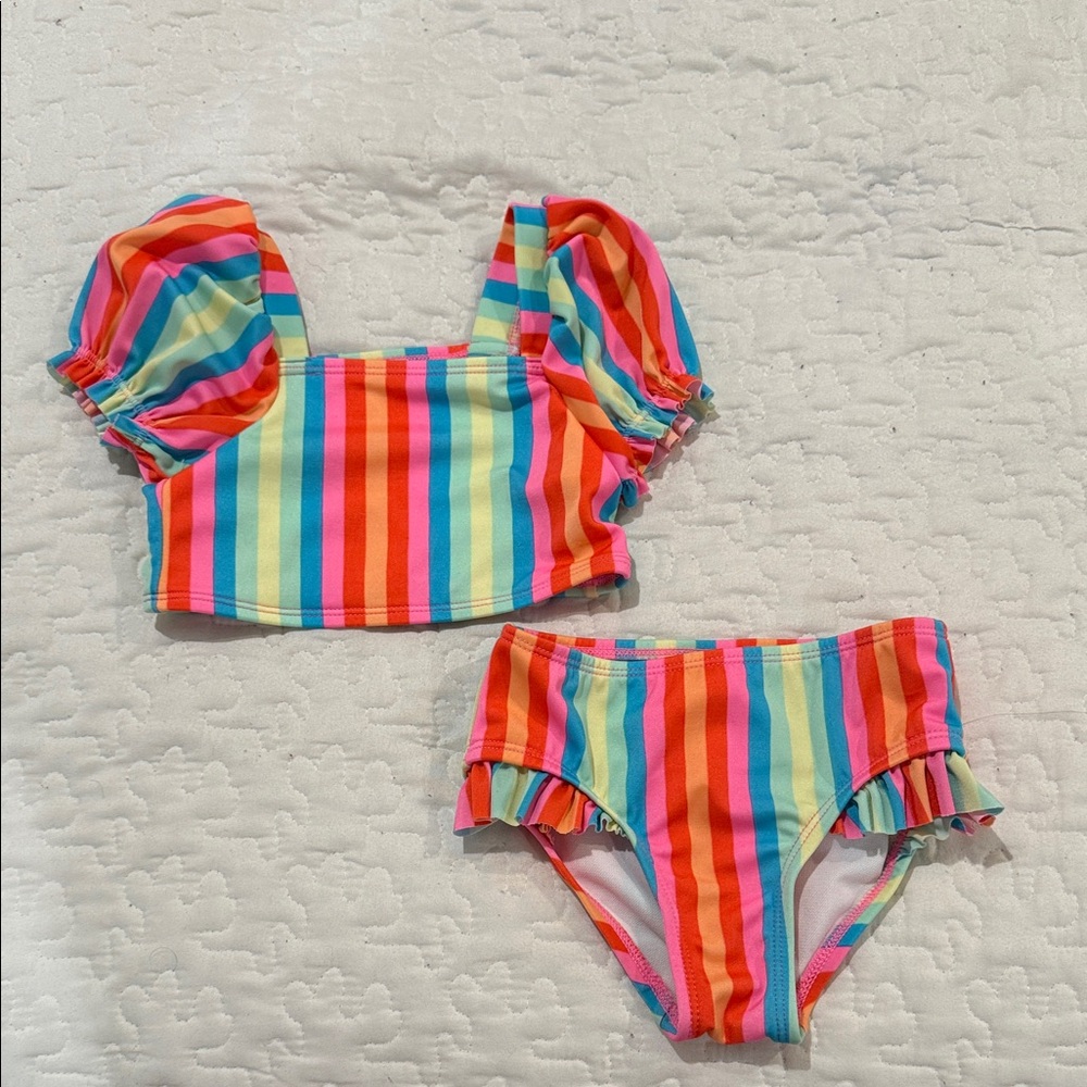 Cat & Jack Multicolor Striped Swimsuit